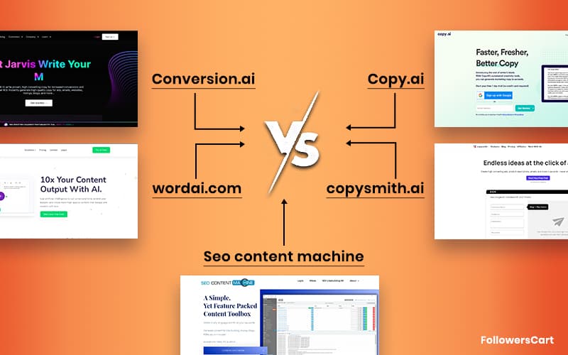 Conversion.ai vs Copy.ai vs Copysmith vs WordAi vs Seo Content Machine